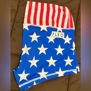 Fleo double lined Power High Rise 4” inseam and waistband